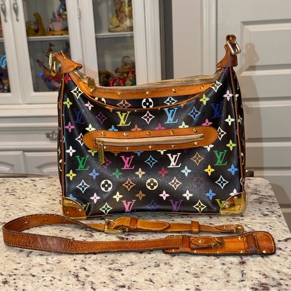Louis Vuitton Murakami Boulogne Multicolor Monogram Shoulder Bag - Picture 9 of 14